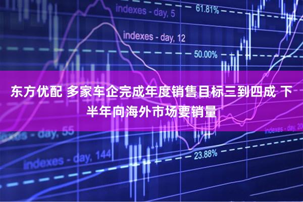 东方优配 多家车企完成年度销售目标三到四成 下半年向海外市场要销量